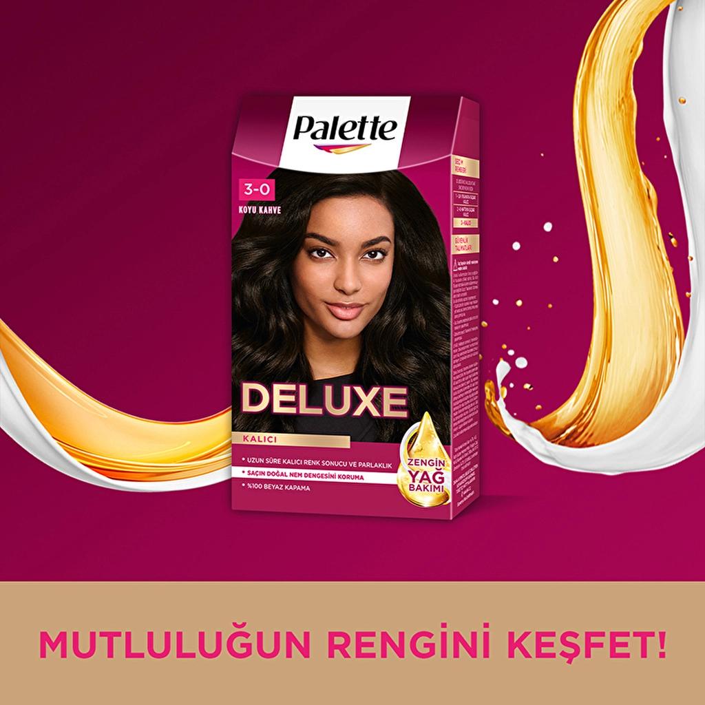 Palette Deluxe Hair Dye 3-0 Dark Brown Intense Color