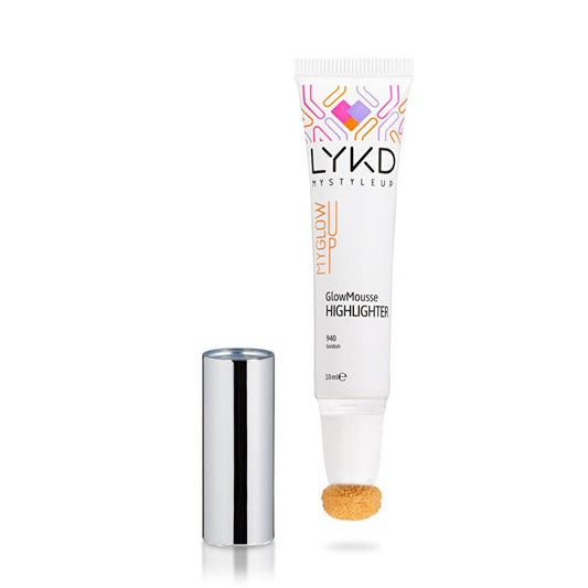 LYKD Mousse Highlighter Goldish - Natural Glow Makeup for All Skin Tones
