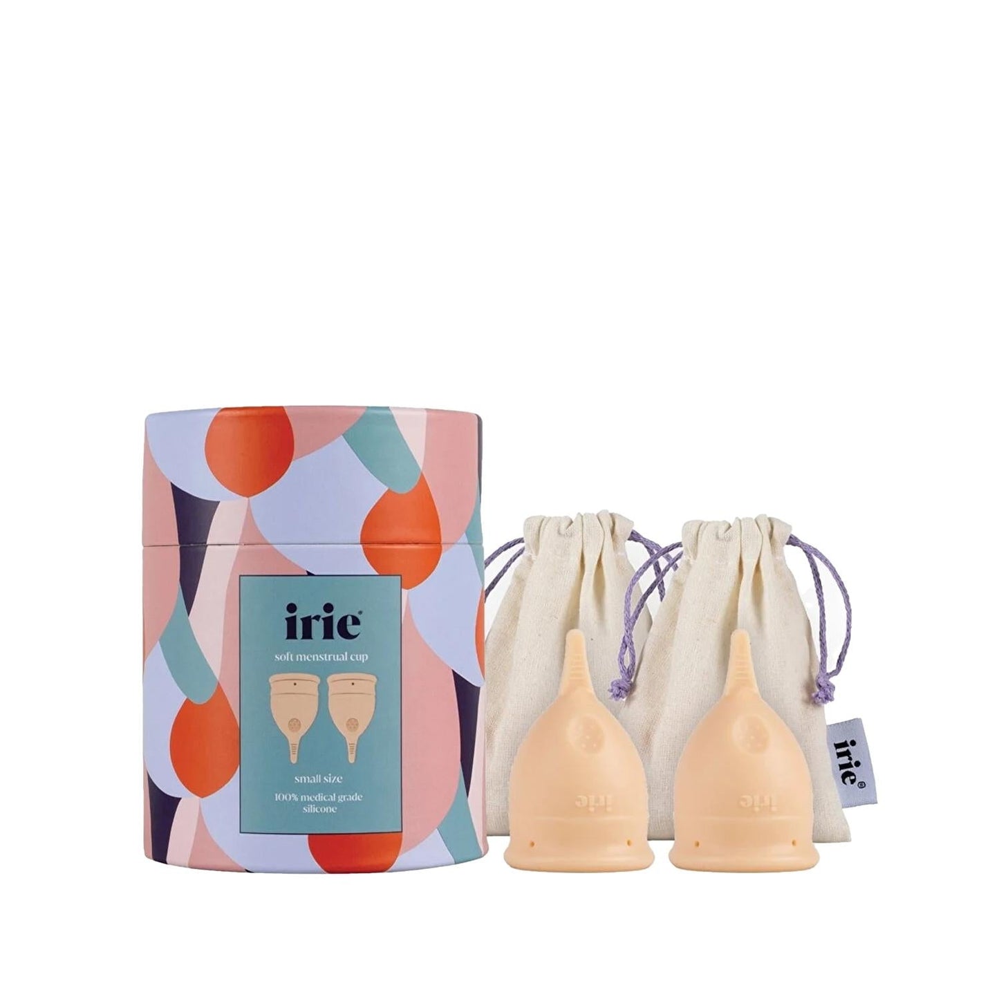 irie Nude Menstrual Cup Set Small 2-Pack