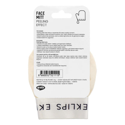 Eklips Face Exfoliating Mitt for Gentle Peeling 1 Count