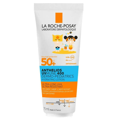 La Roche Posay Anthelios Dermo-Pediatrics Hydrating Milk SPF50+ - Fragrance-Free Sunscreen for Children - 2.54 fl oz