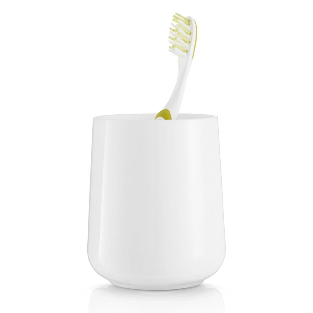 Eklips White Multi-Purpose Makeup Brush Holder for Vanity