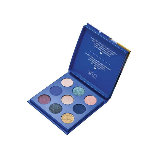 9-Color Eyeshadow Palette - Ocean Inspired Vegan Eyeshadow Palette for Sensitive Eyes