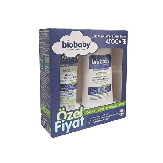 Biobaby Organic Baby Skincare Set - Natural & Chemical-Free for Dry & Sensitive Skin