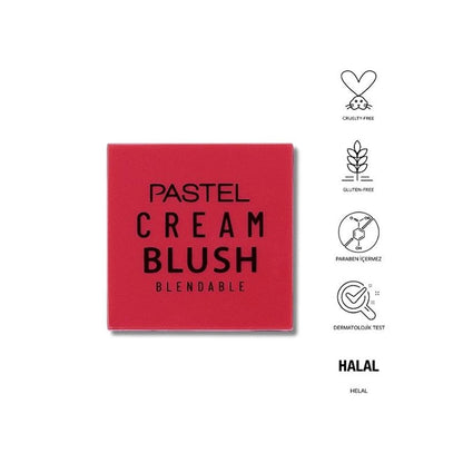 Pastel Profashion Cream Blush: Natural, Long-Lasting Color, Cruelty-Free - Achieve a Fresh, Radiant Look with Our Lightweight, Paraben-Free Formula