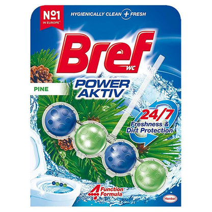 Bref Power Aktiv: Limescale Prevention Toilet Bowl Cleaner Block for Long-Lasting Freshness & Sparkling Clean Bathroom
