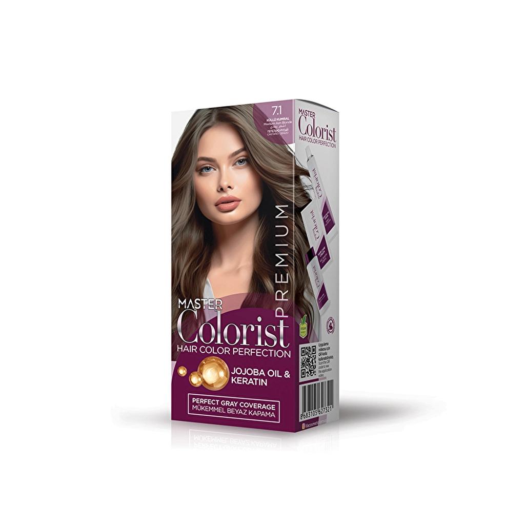 Master Colorist Premium Cream Hair Dye 7.1 Ash Blonde