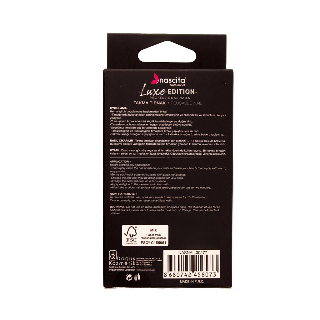 Nascita Luxe Edition Almond Rosewood Press-On Nails 24-Pack