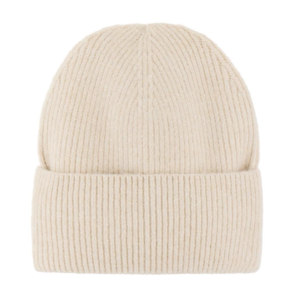 Eklips Glittery Beige Beanie Cozy Knit Hat 1 Piece