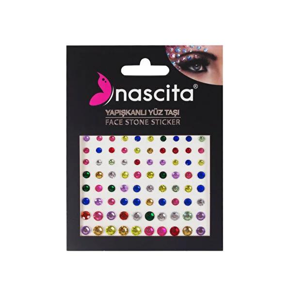 Nascita Face Jewels Adhesive Face Gems for Decorative Facial Enhancements - Temporary Facial Decorations & Cosmetic Face Accessories