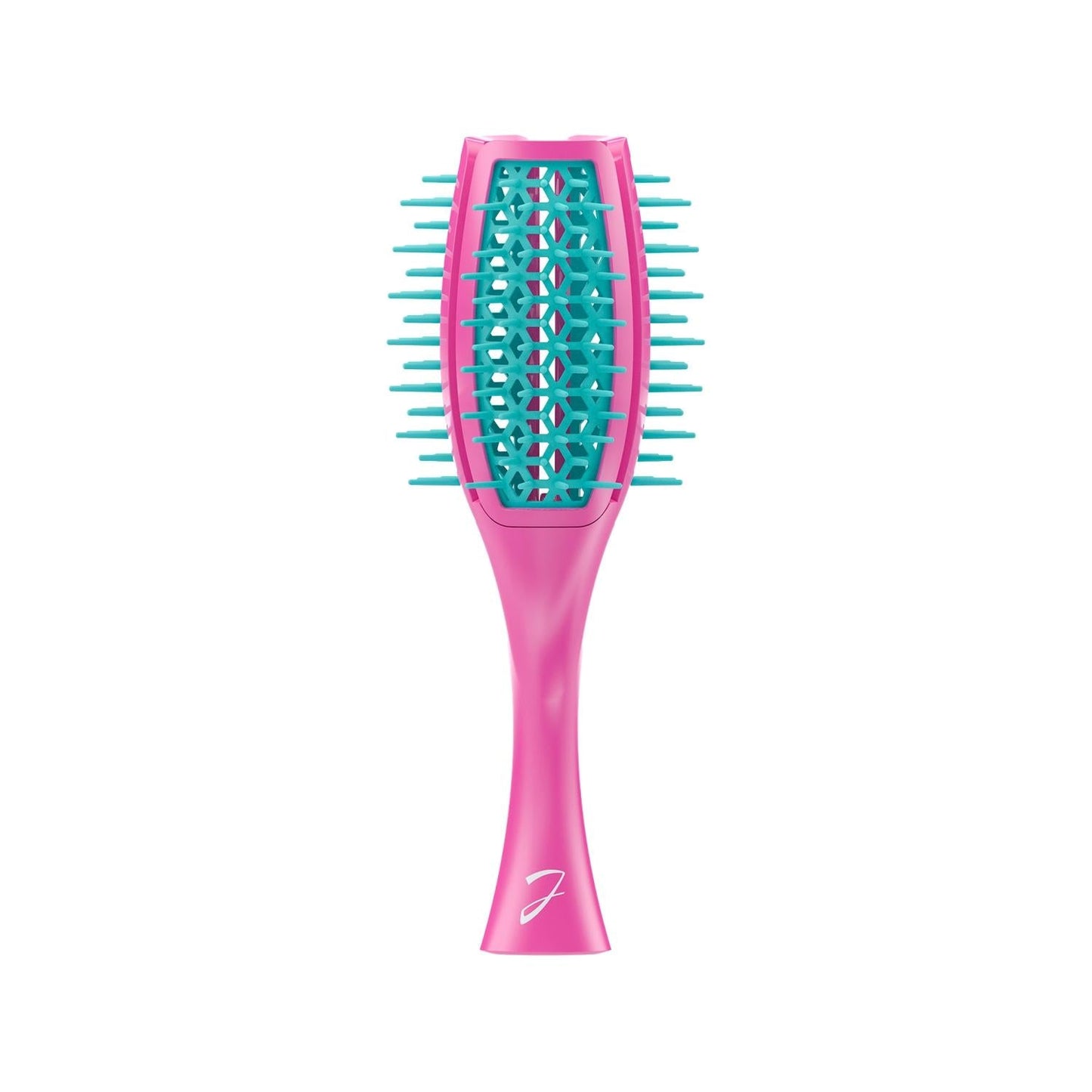 Janeke Tulip Brush Detangling Hairbrush Burgundy & Blue SP503FT