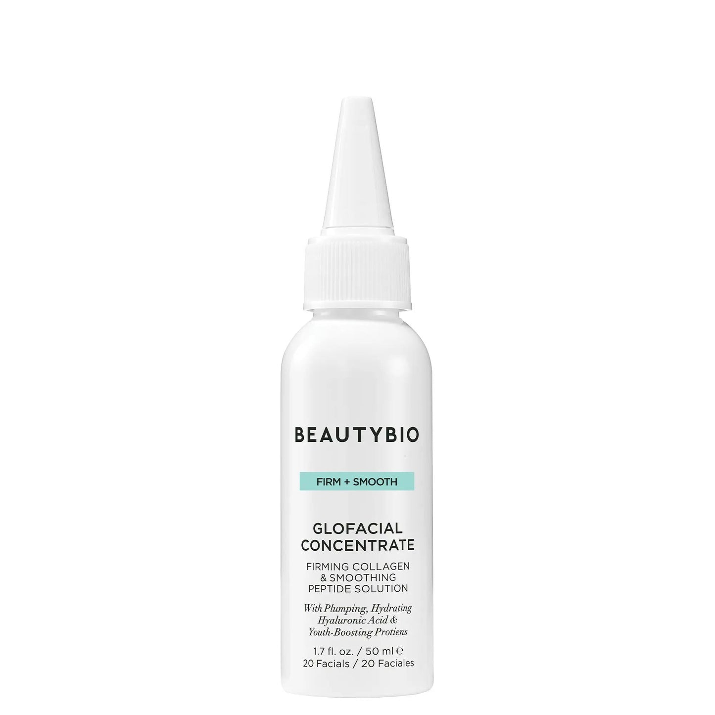 GLOfacial Firming Collagen Concentrate & Smoothing Peptide Solution - Anti-Aging Serum with Hyaluronic Acid