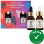 Mini Strength & Shine Hair Oiling Duo - Vegan Hair Care Oil for Nourishment, Damage Protection & Frizz Control