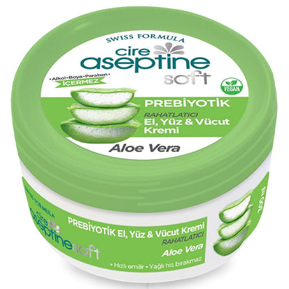 Cire Aseptine Soft Aloe Vera Soothing Cream with Prebiotics 300 ml