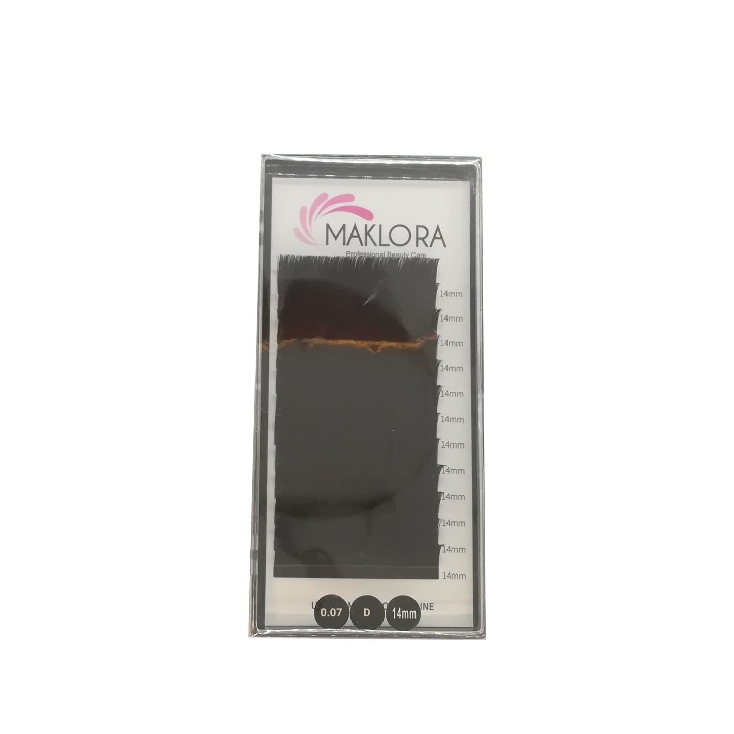 Maklora Volume Silk False Eyelashes D Curl 0.07 Thickness 14mm Length
