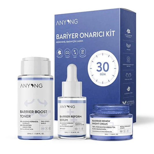 Anyong Skin Barrier Repair Kit: Hydrating, Anti-Aging Ginseng & Hyaluronic Acid Skin Care Set for Sensitive Skin