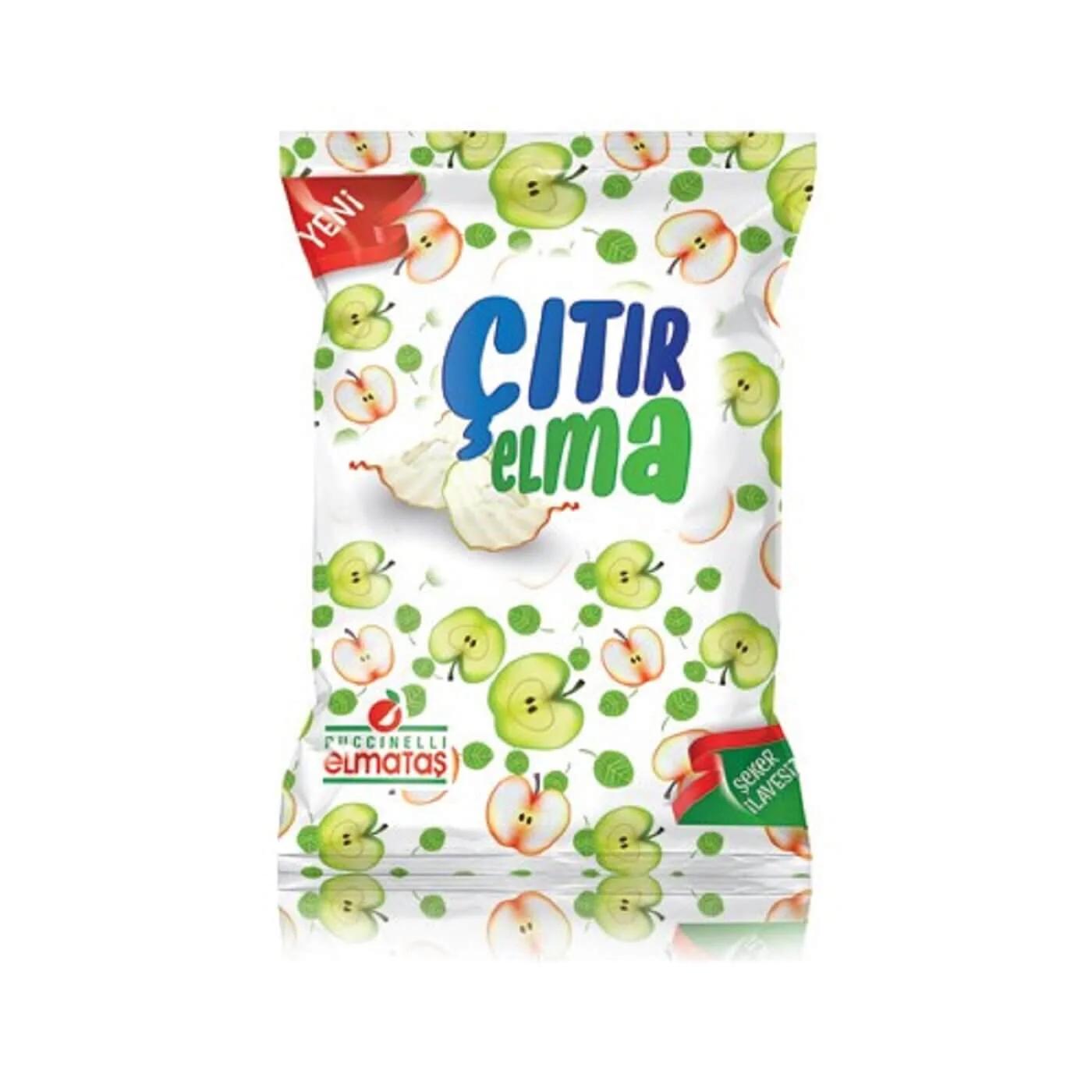 Elmatas Crispy Apple Chips Natural Dried Snack 50g
