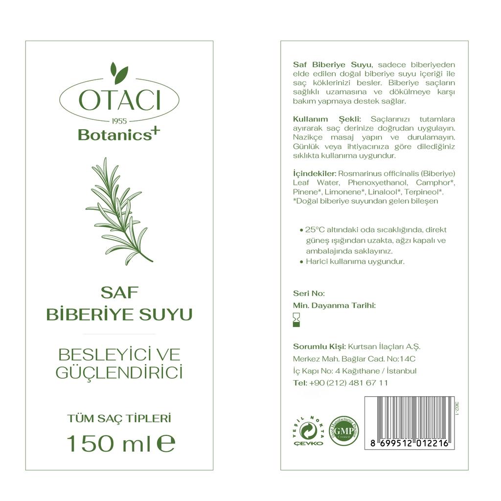Otaci Botanics Pure Rosemary Water Toner for Balanced Skin 150 ml