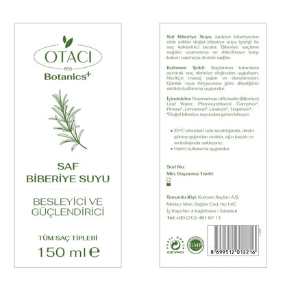 Otaci Botanics Pure Rosemary Water Toner for Balanced Skin 150 ml