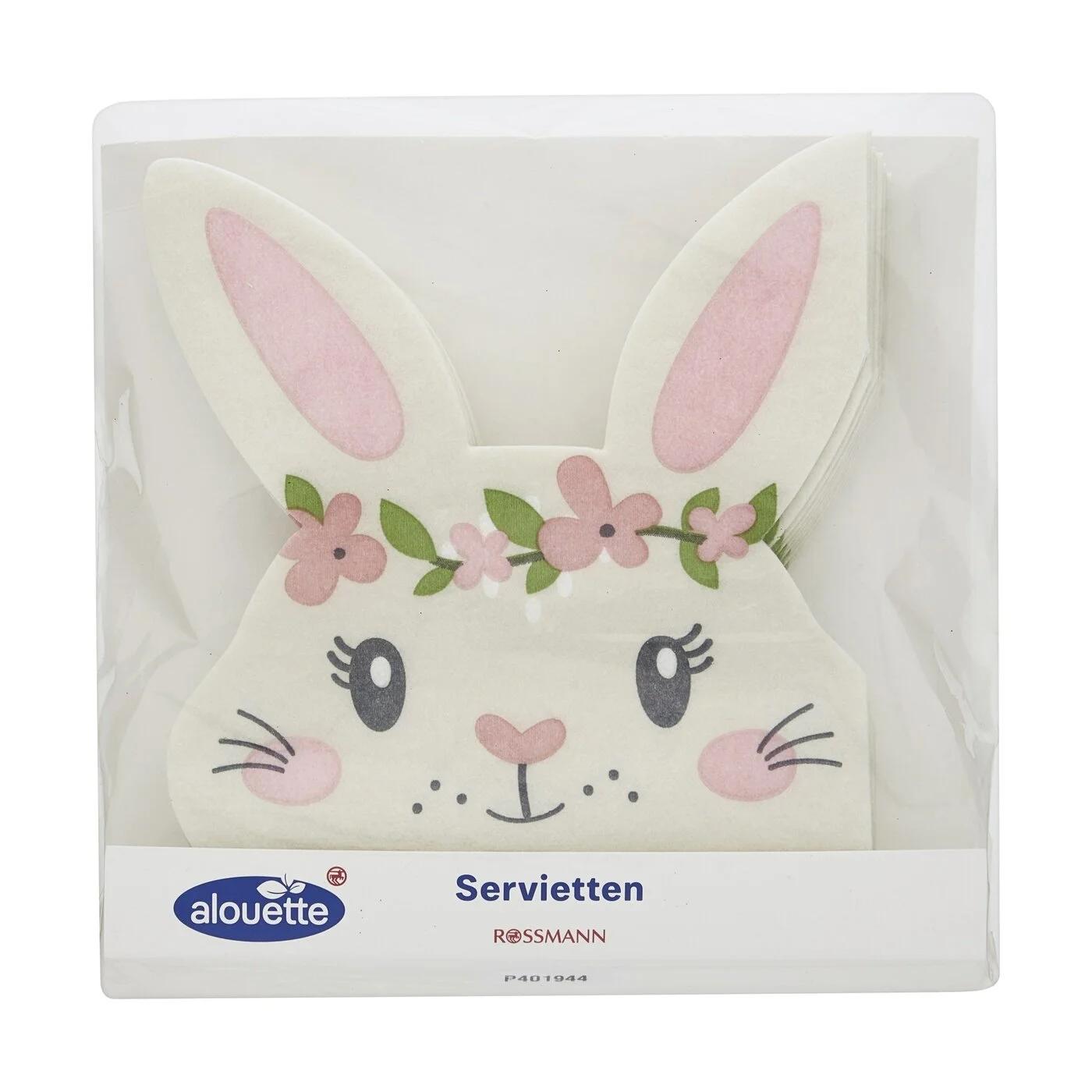 Alouette Rabbit-Cut Spring Napkins 12-Pack