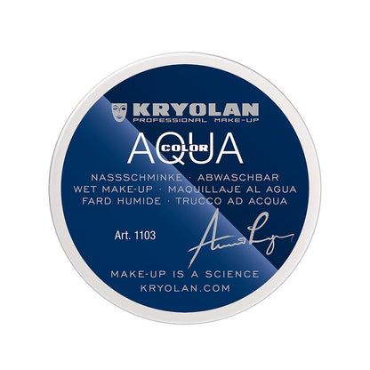 Kryolan Aquacolor Professional Face & Body Paint 070 White 55 ml