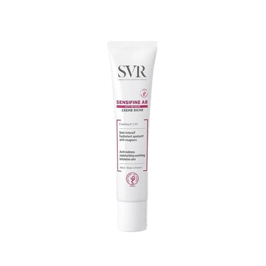 SVR Sensifine AR Creme Rich: Anti-Redness Facial Cream for Sensitive Skin - Intense Hydration, Kõzarõklõk Kar_õtõ Krem - 40ml