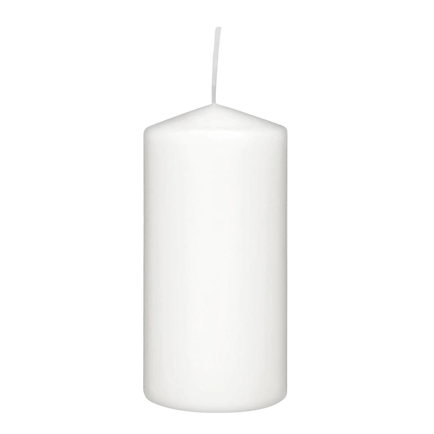 Rubin Licht White Pillar Candle for Home Decor 120x60 mm