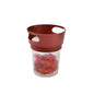 Babyjem Spill-Proof Snack Container for Kids - Antibacterial Fabric Cover, Easy to Use, Ideal for Travel and Daily Use
