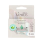 Gillette Venus Satin Care Replacement Razor Blades for Women - 3 Count Pack - Smooth Shaving Experience