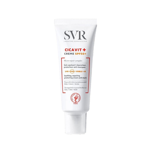 SVR Cicavit SPF 50 Sunscreen Moisturizing Cream - Soothing Skin Care with High SPF Protection