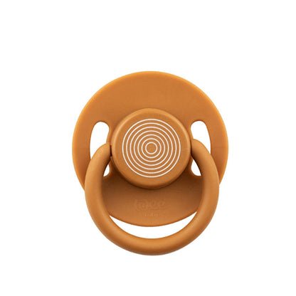 Wee Baby Cool Round-Tip Pacifier No: 3 - Tan - Baby Pacifier for 18 Months+, Silicone, Orthodontic Design