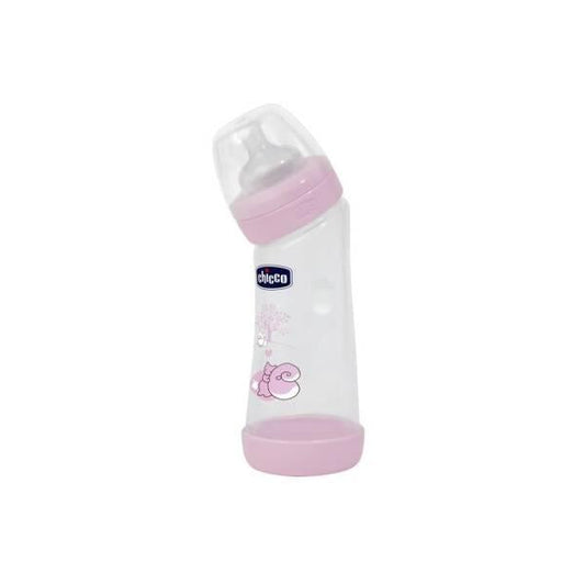 Chicco Anti-Colic Baby Bottle for Newborns - 250ml, Angled Neck for Comfortable Feeding