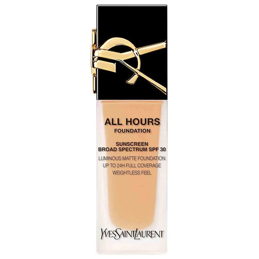 All Hours 24H Longwear Liquid Foundation with Hyaluronic Acid & SPF 30 - Matte Finish, Full Coverage, Waterproof & Transfer Proof