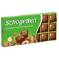 Schogetten Alpine Milk Chocolate Hazelnut Bar - Delicious German Chocolate Candy, Breakable Pieces, Creamy & Crunchy 100g Treat