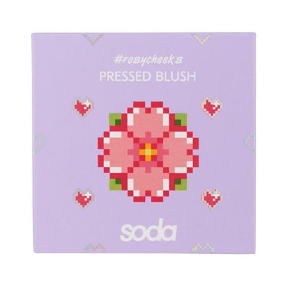 Soda Pressed Blush 102 Sakura Blossom - Matte Blush Makeup for Natural Look
