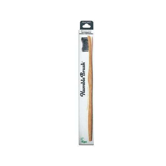 Humble Brush: Eco-Friendly Bamboo Toothbrush for Adults - Soft Bristles, Biodegradable, Sustainable Dental Care