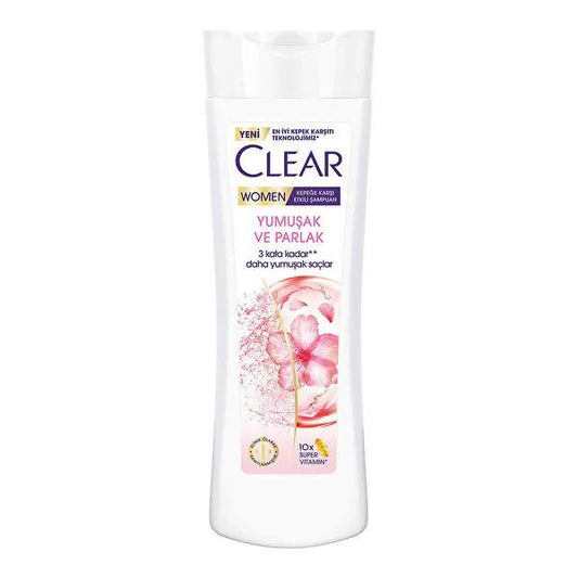 Clear Women: Anti-Dandruff Cherry Blossom Shampoo - Keratin Infused for Soft, Shiny Hair & Healthy Scalp - Clear Women Shampoo 350ml