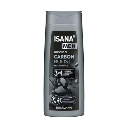 Isana Men Carbon Boost 3-in-1 Shower Gel 300 ml