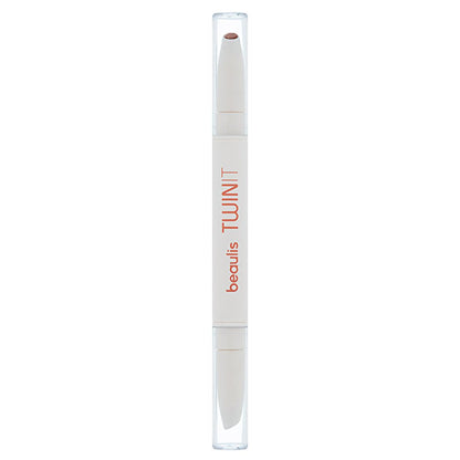 Beaulis Twin It Cream Brown Dual Ended Lipstick & Lip Liner:  Long-Lasting, 2-in-1 Lip Contour, Define & Color - Portable Beauty.