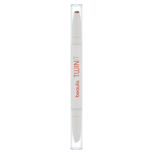 Beaulis Twin It Cream Brown Dual Ended Lipstick & Lip Liner:  Long-Lasting, 2-in-1 Lip Contour, Define & Color - Portable Beauty.