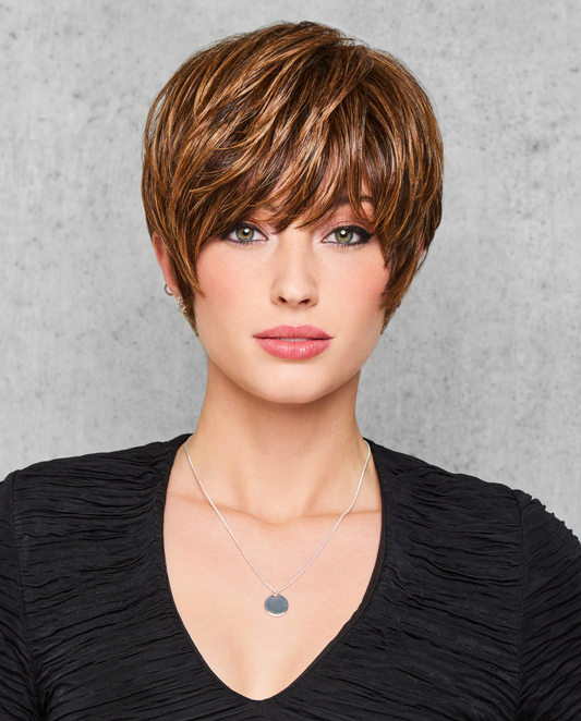 Hairdo Feather Cut Wig, Color R3025S+ Glazed Cinnamon, New With Tags