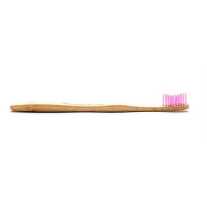 Humble Brush Soft Bristle Bamboo Toothbrush - Eco-Friendly, Biodegradable Adult Purple Toothbrush for Sensitive Teeth & Gums