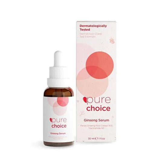Pure Choice Ginseng Serum: Enhance Skin Elasticity & Hydration - Natural Niacinamide Face Serum for Glowing, Youthful Skin