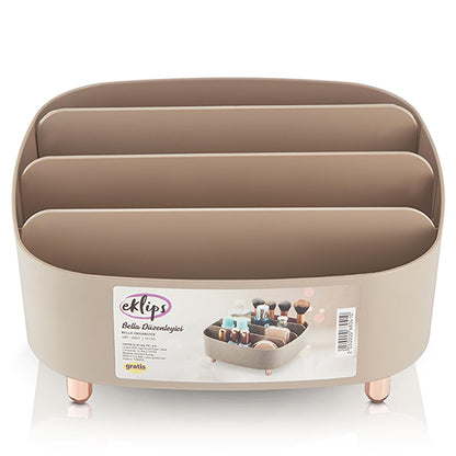Eklips Bella Cosmetic Organizer: Stylish Makeup Storage for Vanity, Bathroom & Desk - Declutter with Elegant Design