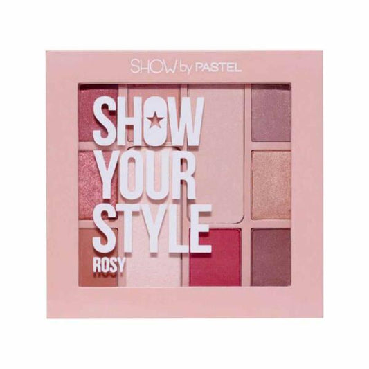 Pastel Show Your Style Eyeshadow Palette No:465 Rosy - Natural Makeup Eyeshadow Set with 10 Shades