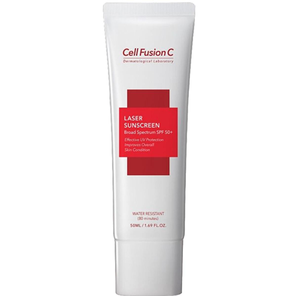 Cell Fusion C: Laser Sunscreen SPF50+ - Korean Sunscreen for Sensitive Skin, Anti-Aging, Pollution Protection & Collagen Boost (1.69 fl oz)