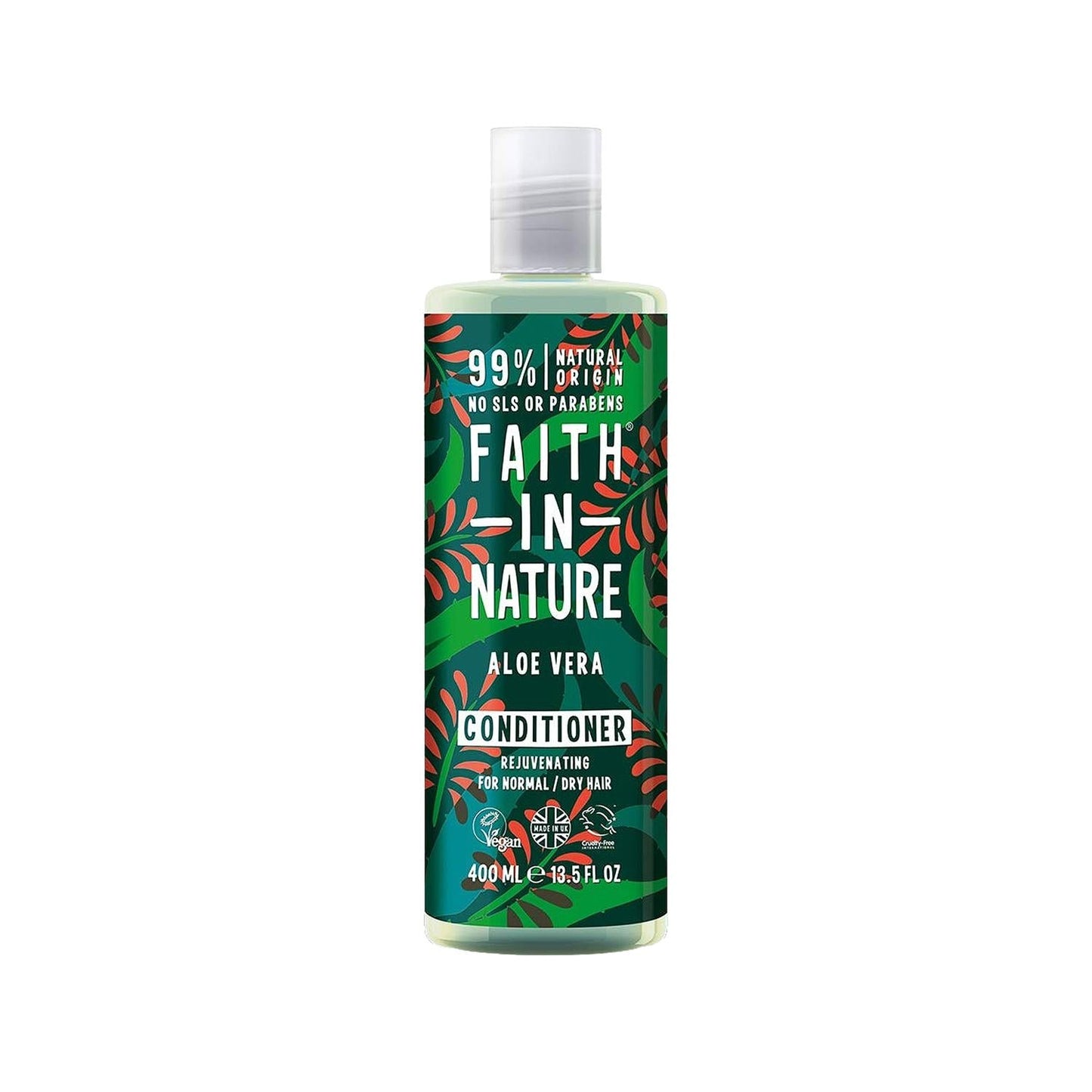 Faith In Nature Aloe Vera Nourishing Hair Care Cream - Moisturizing and Soothing for Normal to Dry Hair, 13.53 fl oz