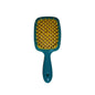 Janeke Superbrush Detangling Hair Brush Green & Yellow