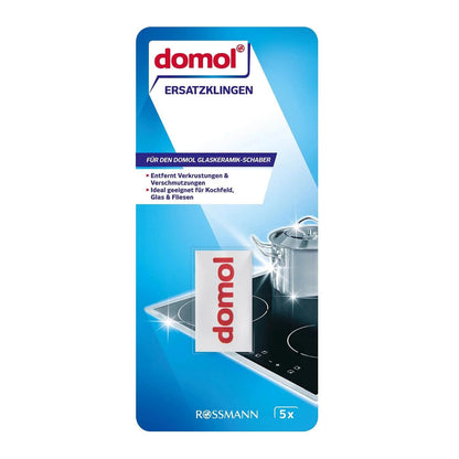 Domol Glass Ceramic & Tile Scraper Replacement Blades 5 Pack