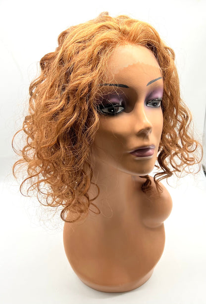VIP Extensions Remy Human Hair Lace Front Wig 500 Curly 15" - Choose Color